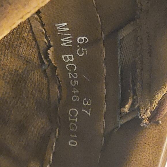 BOC Brown Leather Shootie Shoes 2 inch Heels Size 37/ 6.5 BC2546 CIG10 #S144 - Picture 11 of 12